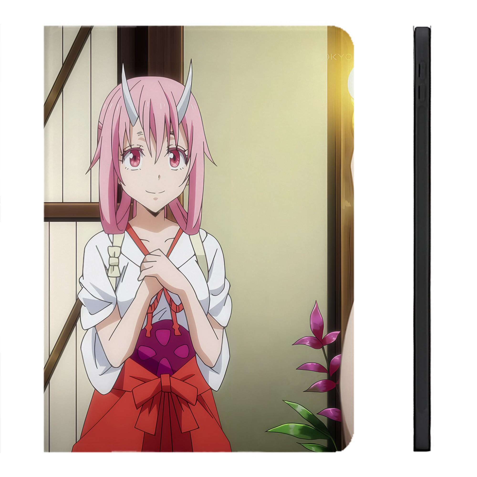（画像用） 転スラ Regarding Reincarnated to Slime IPadケース ペンホルダー付き ブックスタイルデザイン